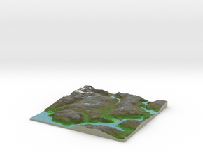 Terrafab generated model Fri Jan 24 2014 15:12:04  in Full Color Sandstone