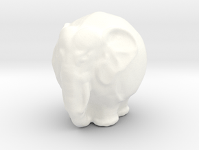 Kugelelephant in White Processed Versatile Plastic