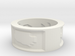 by kelecrea, engraved: Un anillo para gobernarlos  in White Natural Versatile Plastic