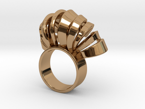 Nasu Ring Size 6 in Polished Brass