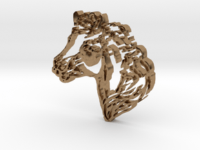 Horse Head in Natural Brass