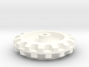 Pololu  15 Cog Wheel For Axle in White Processed Versatile Plastic