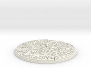 Aztec Medallion in White Natural Versatile Plastic