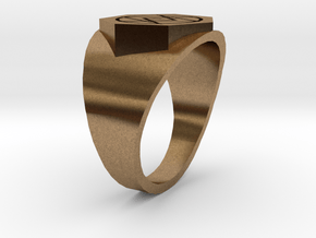 Deathless Ring 18mm in Natural Brass