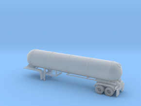 N scale 1/160 LPG 45' twin-axle tanker, trailer 15 in Smooth Fine Detail Plastic