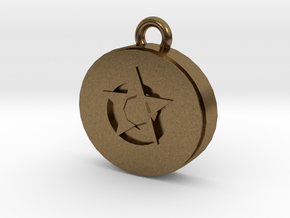 star gem pendant in Natural Bronze