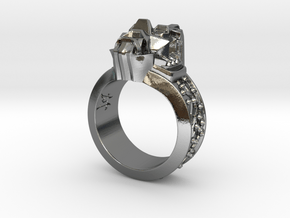 Neuromancer Avatar Ring (US Size 5) in Polished Silver
