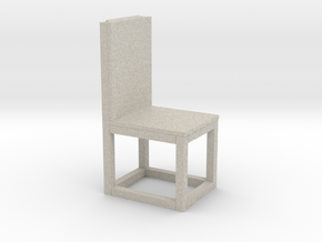 chair print 3d in Natural Sandstone