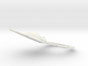 AV earingR in White Natural Versatile Plastic
