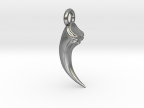 Talon Earing/Pendant in Natural Silver