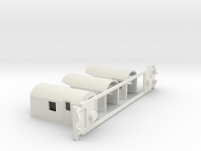 AG Luggage/Generator, NZ, (HO Scale, 1:87) in White Natural Versatile Plastic