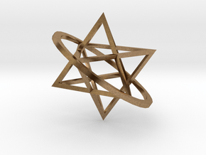 Double tetrahedron in Natural Brass