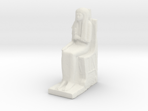 Statue of the Chantress Nehy in White Natural Versatile Plastic