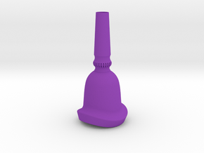 Tuba Mouthpiece, Contoured Rim - 1.28 Inch ID in Purple Processed Versatile Plastic