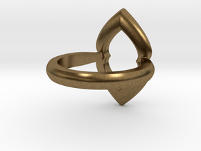 Ring-L in Natural Bronze