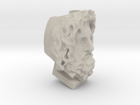 Head Of Serapis - 3D Selfie in Natural Sandstone