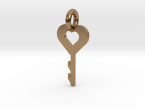 key to my heart in Natural Brass