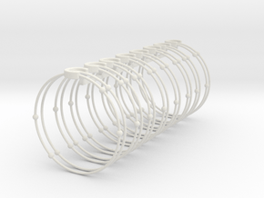 Carbon Napkin Ring in White Natural Versatile Plastic