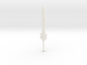Captain's Sword in White Processed Versatile Plastic