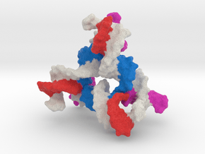 DNA Trimer molecule. in Full Color Sandstone