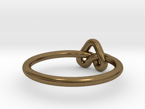 Love Knot-sz20 in Natural Bronze