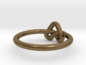 Love Knot-sz18 in Natural Bronze