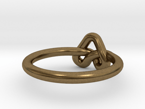 Love Knot-sz16 in Natural Bronze