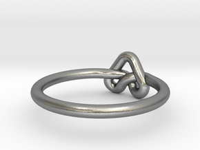 Love Knot-sz19 in Natural Silver