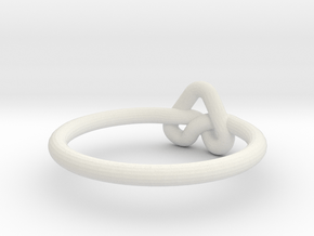 Love Knot-sz19 in White Natural Versatile Plastic