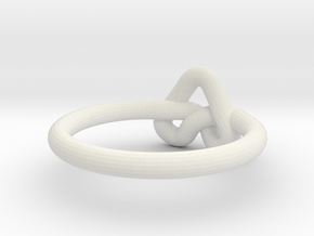 Love Knot-sz15 in White Natural Versatile Plastic
