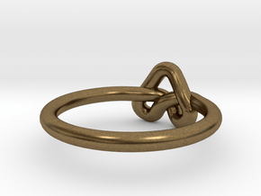 Love Knot-sz17 in Natural Bronze