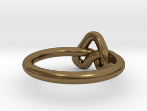Love Knot-sz15 in Natural Bronze