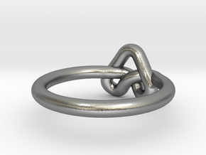 Love Knot-sz15 in Natural Silver