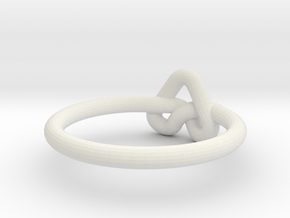 Love Knot-sz17 in White Natural Versatile Plastic
