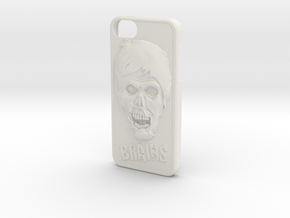 Zombie and Brains Iphone 5 / 5S Case in White Natural Versatile Plastic