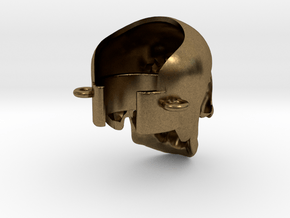 Crâne à la cigarette électronique in Natural Bronze