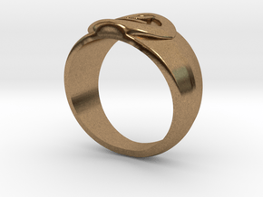 4 Elements - Earth Ring in Natural Brass