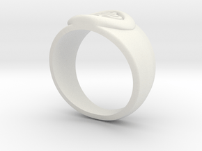 4 Elements - Air Ring in White Natural Versatile Plastic
