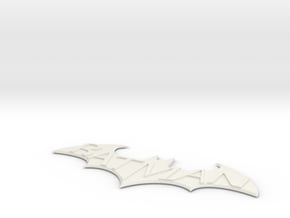 Batman Arkham City Logo in White Natural Versatile Plastic