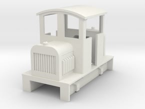 Sn2 Centercab diesel loco body in White Natural Versatile Plastic