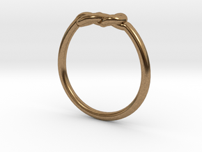 Infinity Knot-sz20 in Natural Brass