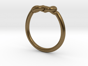 Infinity Knot-sz17 in Natural Bronze