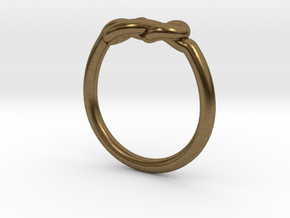 Infinity Knot-sz16 in Natural Bronze