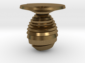 Vase spiral in Natural Bronze