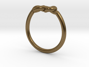 Infinity Knot-sz18 in Natural Bronze