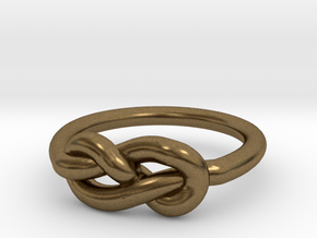 Infinity Knot-sz15 in Natural Bronze