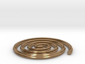 Spiral in Natural Brass