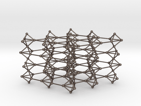swedenborgite lattice in Polished Bronzed Silver Steel