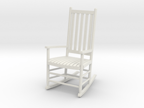 1:24 Rocking Chair (Not Full Size) in White Natural Versatile Plastic