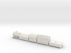 Sn2 Misc wagons  in White Natural Versatile Plastic